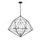 Z-Lite Geo 6 Light Chandelier, Matte Black 918-30MB-CH - alternate 6